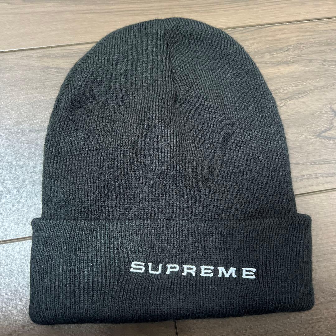 Nike Supreme ブラックニット帽
