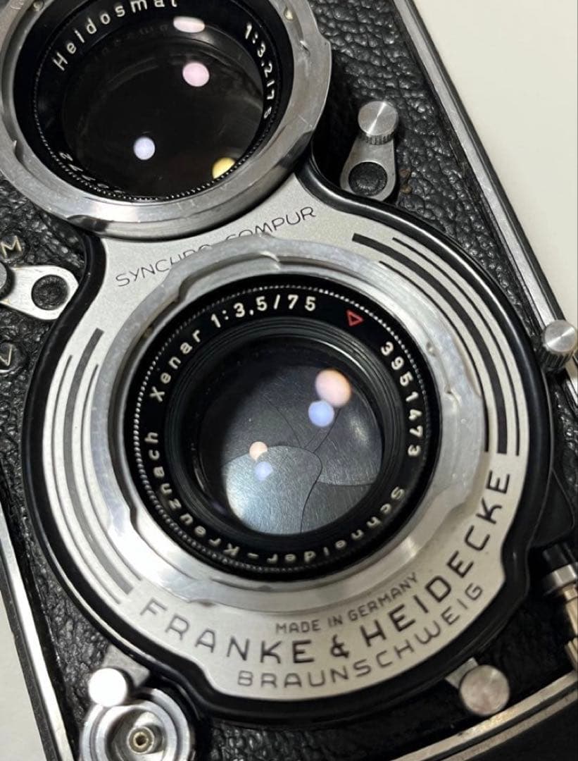 【返品保証・完動美品】ROLLEICORD V Xenar 75mm F3.5