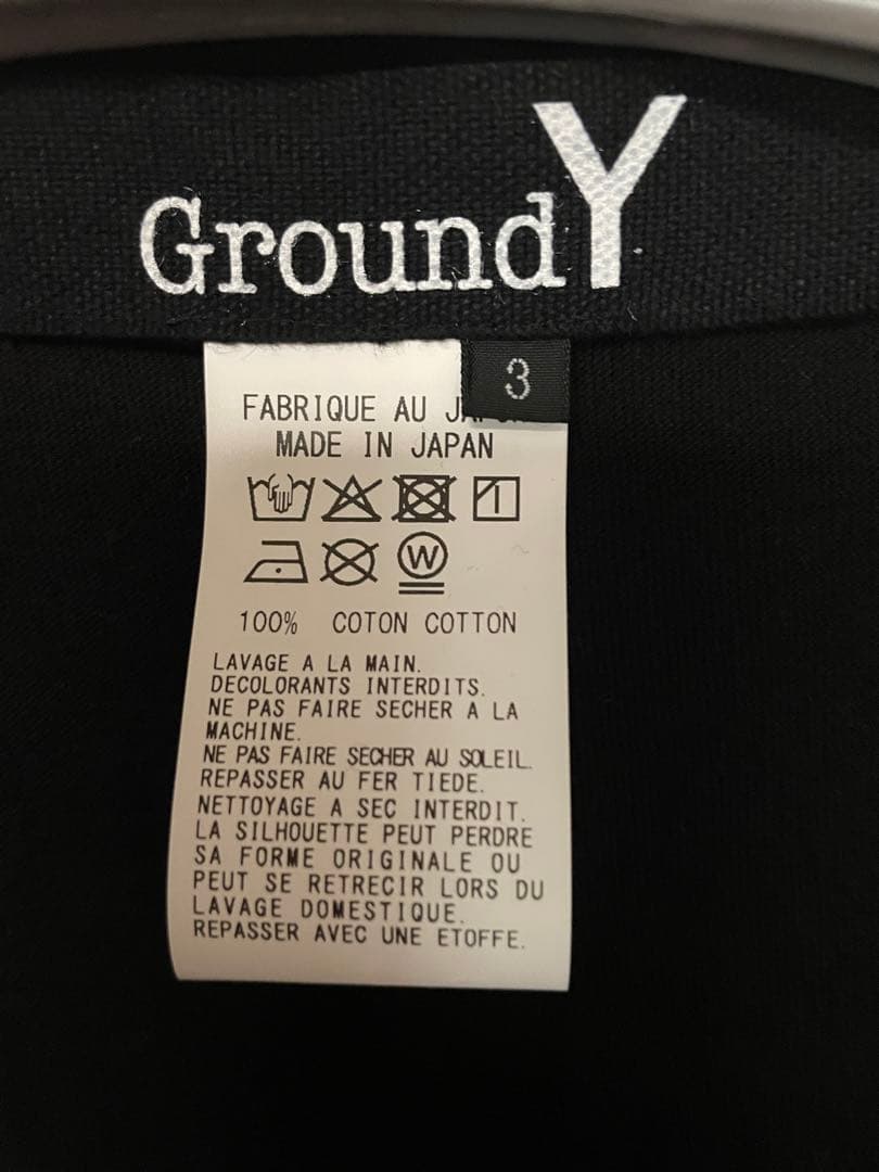 完売⭐︎groundY trompe-l'oeilカットソー25ss黒　yohji