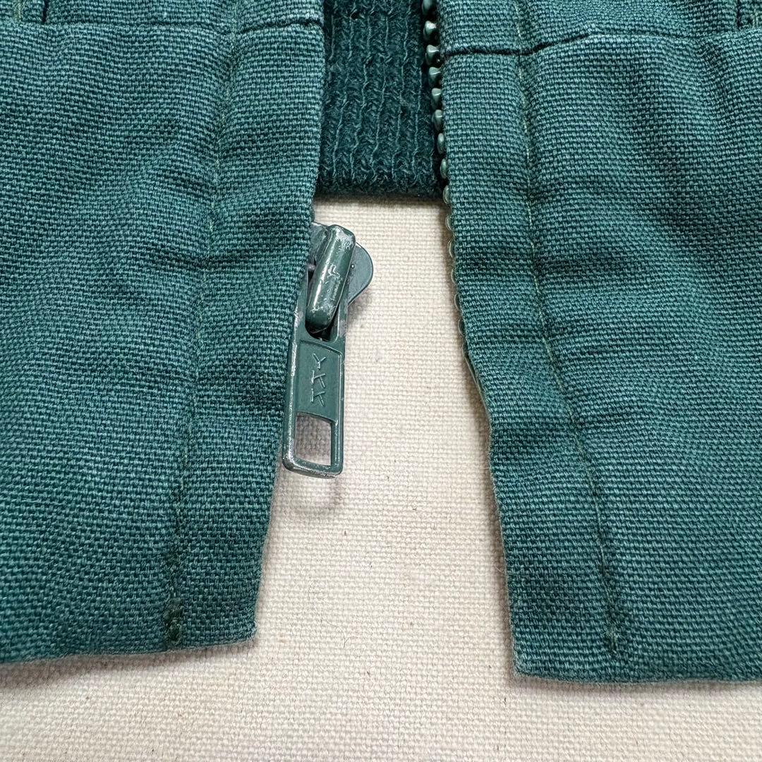 90s USA製CANYON GUIDE ダックジャケットXL刺繍 深緑企業ロゴ