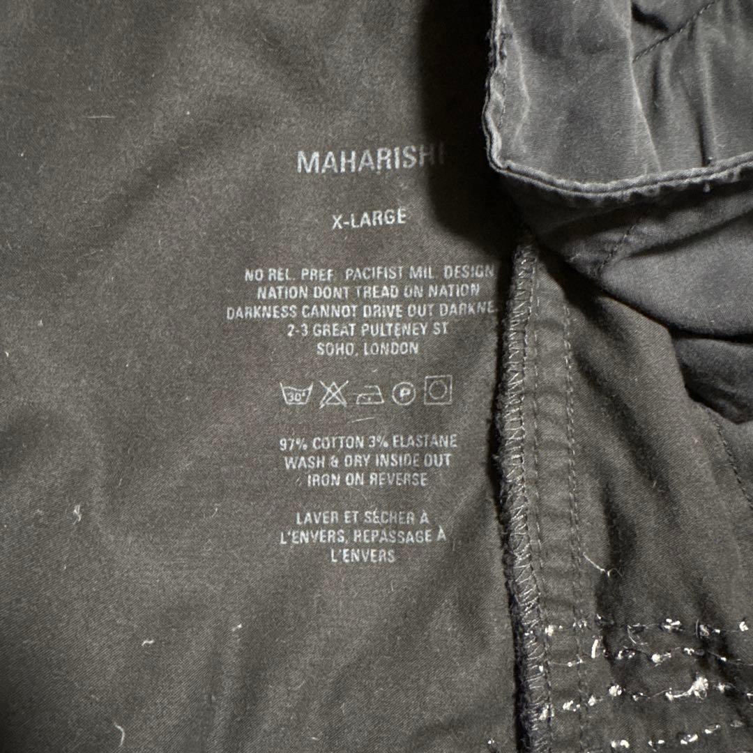 激レア maharishi マハリシ ノーカラーコート パッチワーク 刺し子