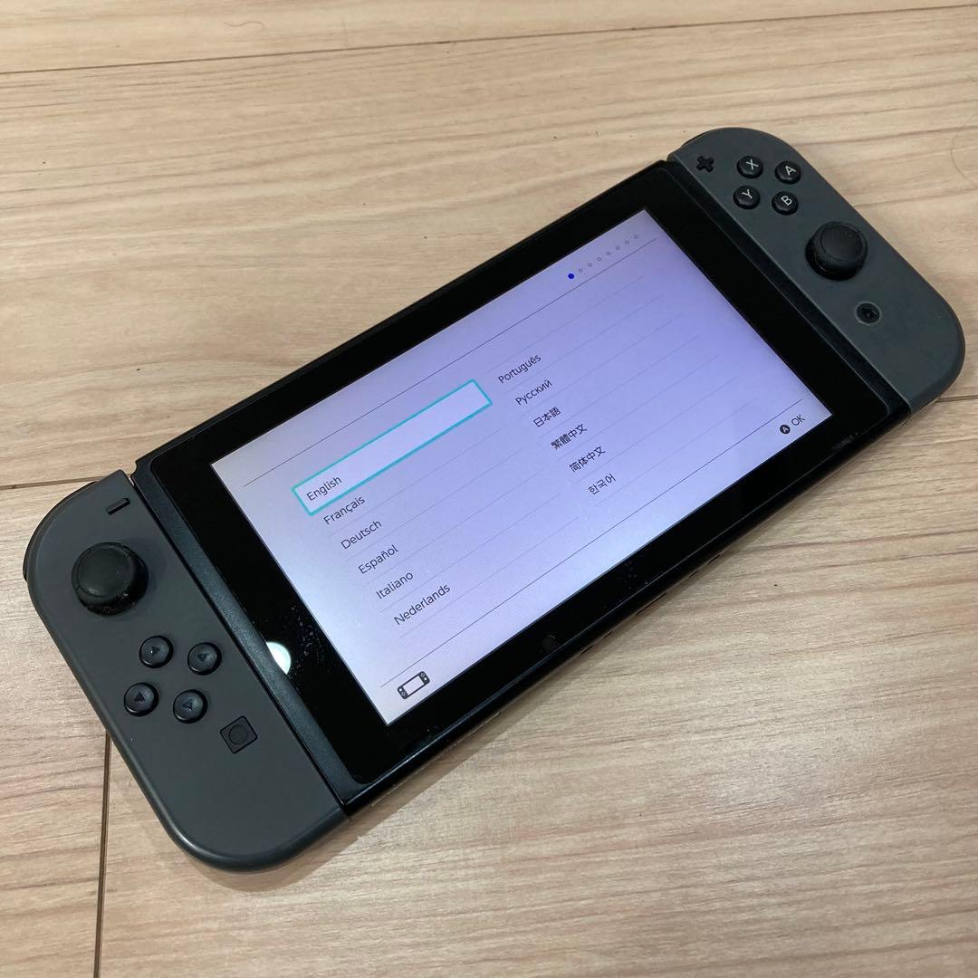 Nintendo Switch グレー 本体 プロコン 保護フィルム付き