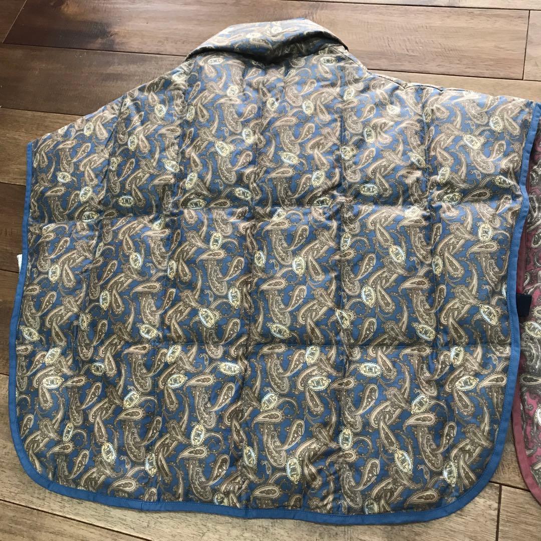 美品　セリーヌ ペーズリーダウン　フェザー　ポンチョ　セット