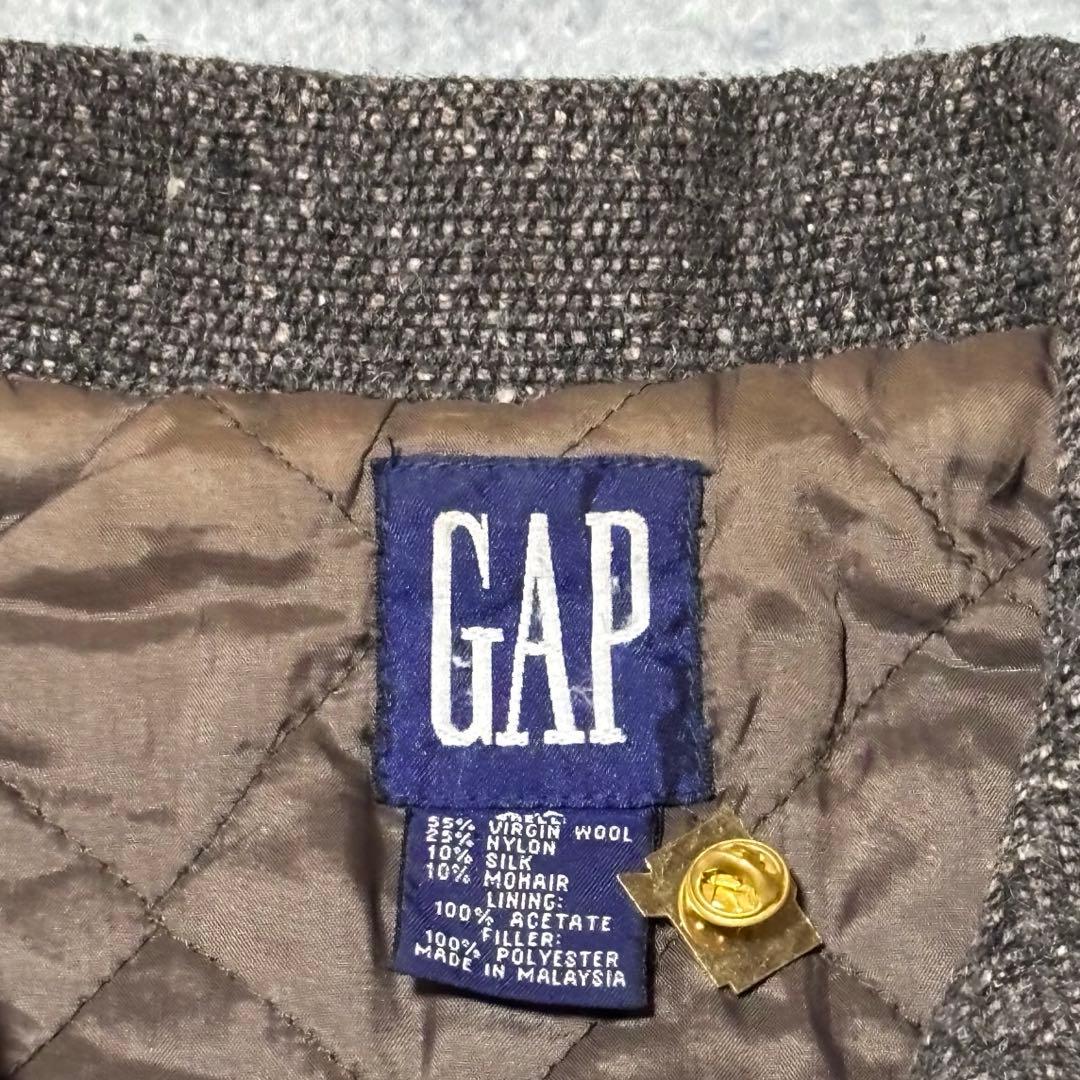 古着 90s OLD GAP ウールジャケット ネップ カスリ メランジ 30s
