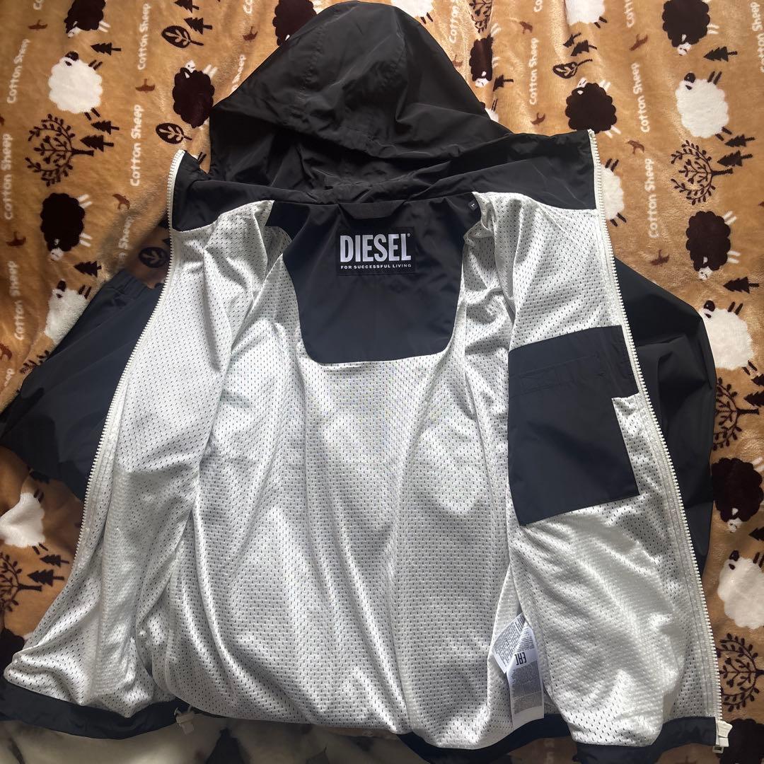 DIESEL フード付きジャケット ブラック