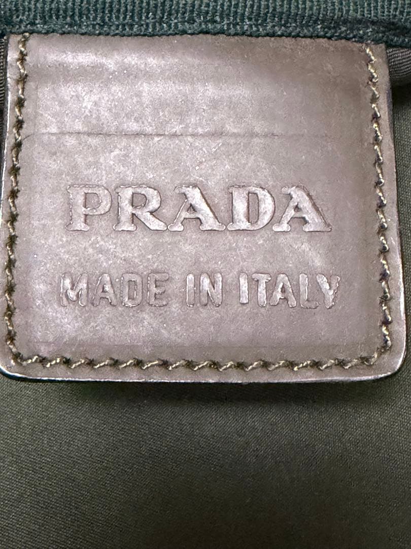 PRADA ボストンバッグ オリーブグリーン　大容量