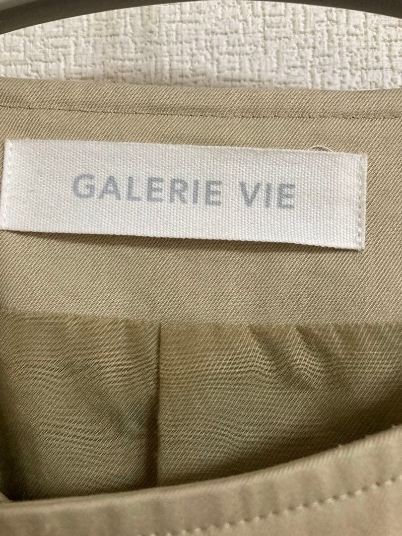 GALERIE VIE ドライコットンツイルノーカラーコート