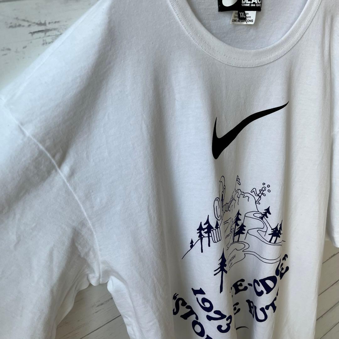 【XXLサイズ】コムデギャルソン×NIKEコラボtシャツ 【白】入手困難