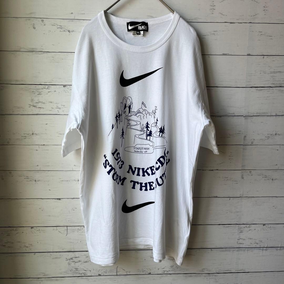 【XXLサイズ】コムデギャルソン×NIKEコラボtシャツ 【白】入手困難
