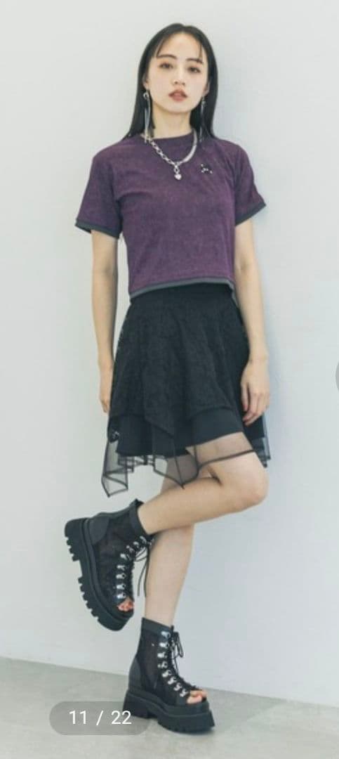 ★お値下げ★美品【HARE】メッシュレースUPブーサン♡М♡ブラック
