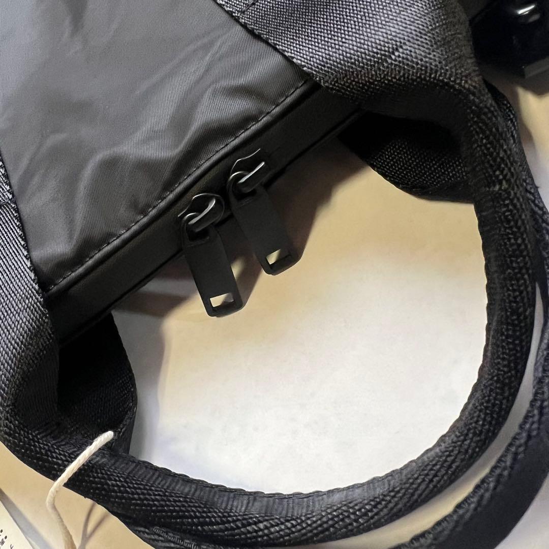 【新品未使用】MUJI Labo 再生ナイロンミニボストンバッグ 黒