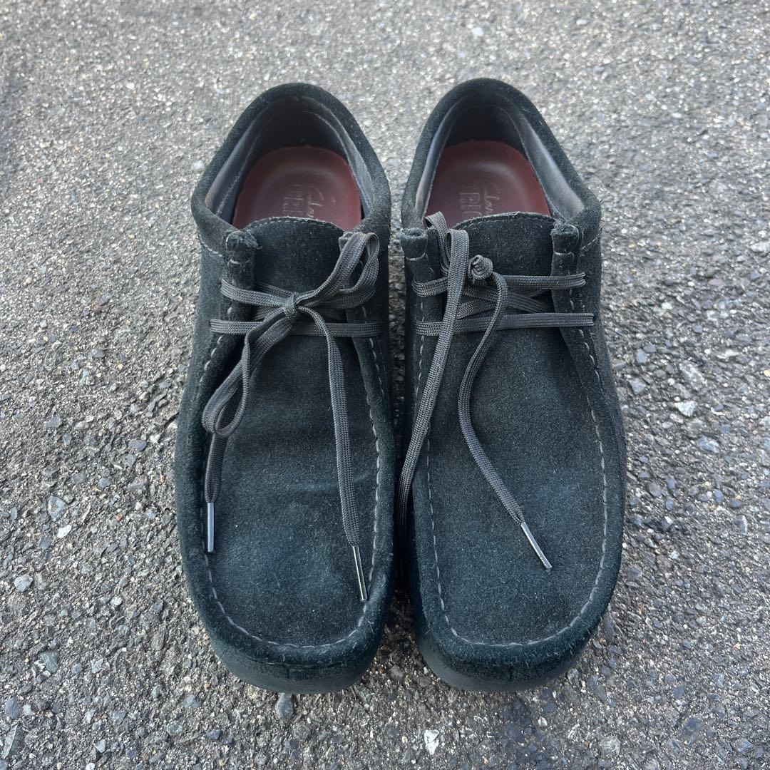 CLARKS】 クラークス ワラビー UK8.5 (26.5) ゴアテックス 黒