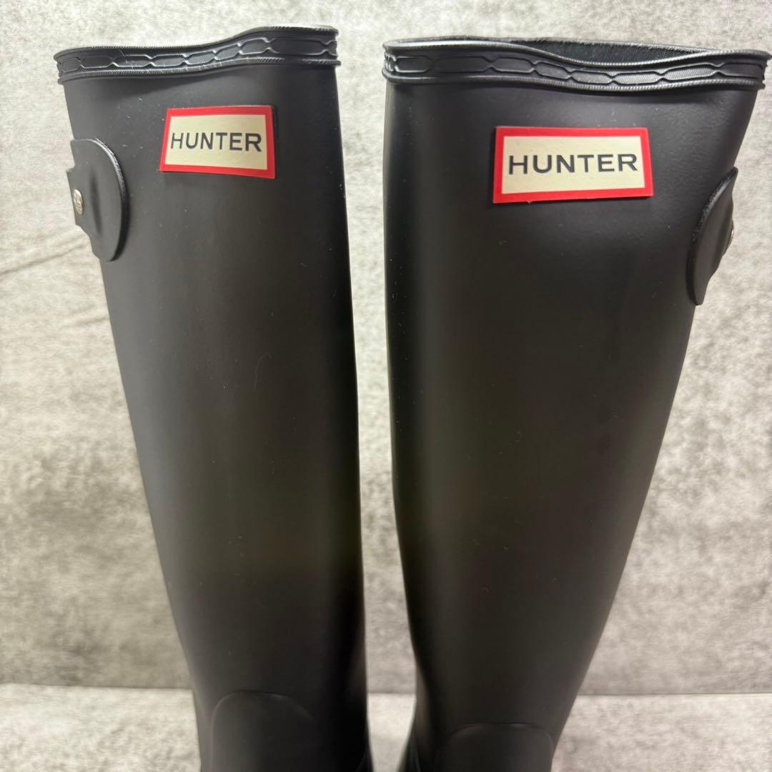 ✨️美品✨️HUNTER オリジナル トール レインブーツ ロングブーツ 黒