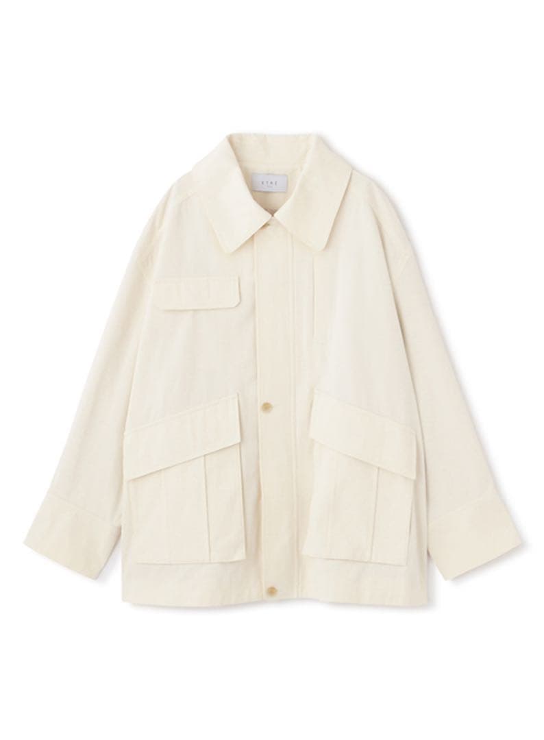 ETRE TOKYO 新品 ハイカウントミリタリーコート オフホワイト