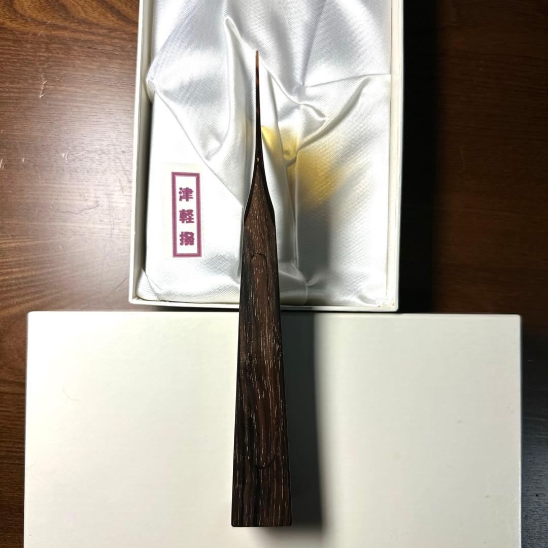 T*a様 津軽三味線用　中古鼈甲撥　手元黒檀 no.1