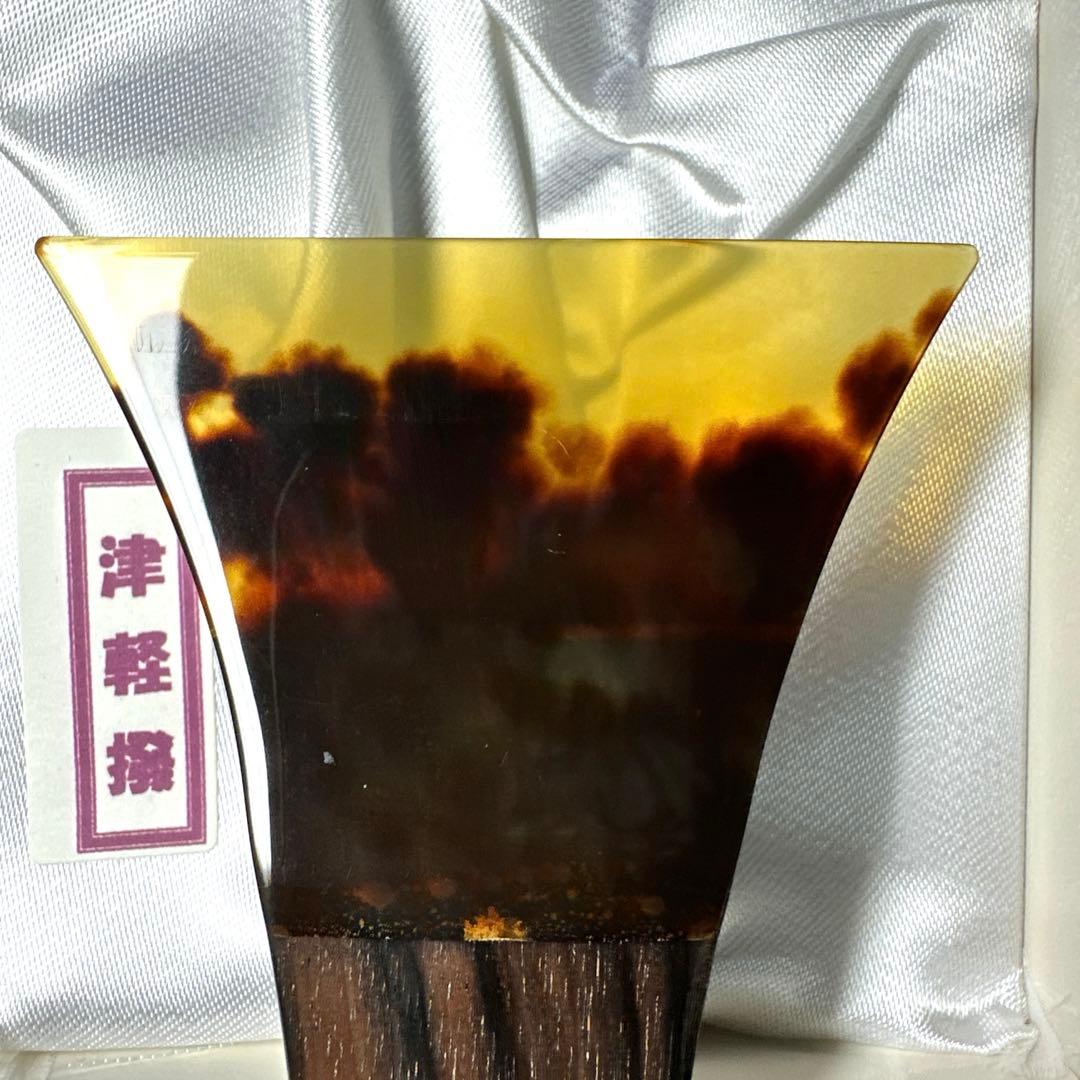 T*a様 津軽三味線用　中古鼈甲撥　手元黒檀 no.1