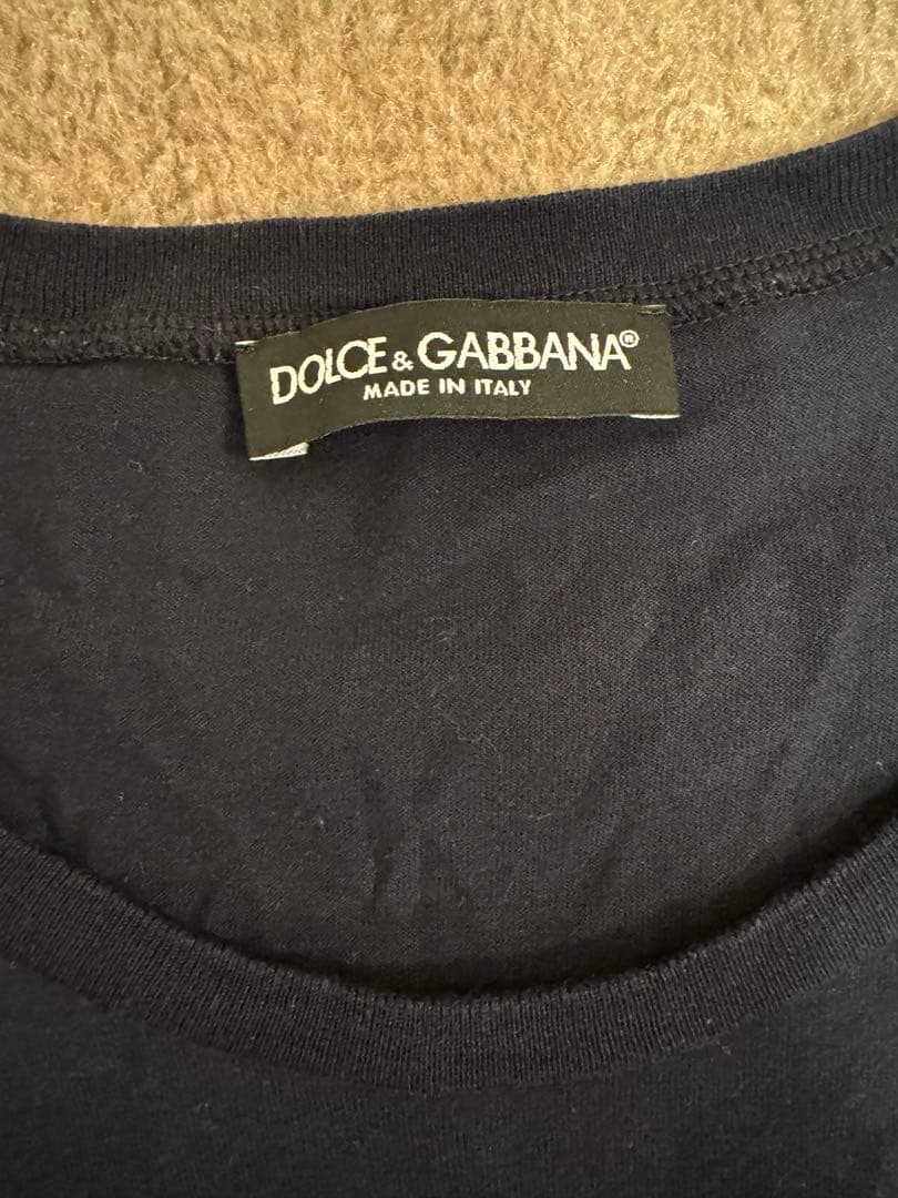 あきと！DOLCE & GABBANAクロステープデザインTシャツ48サイ
