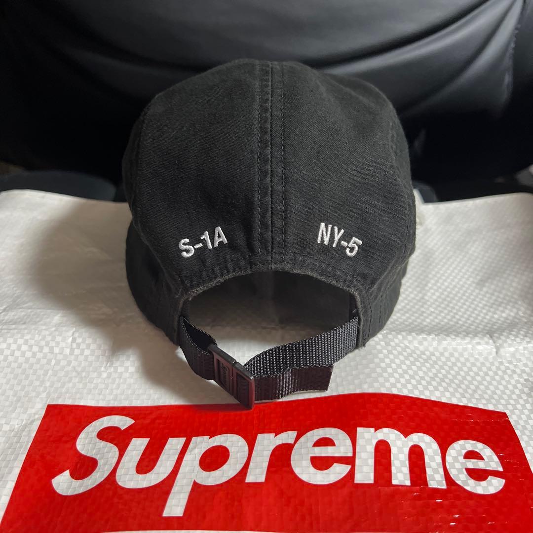最終値下　正規品　Supreme ブラック ワークキャップ