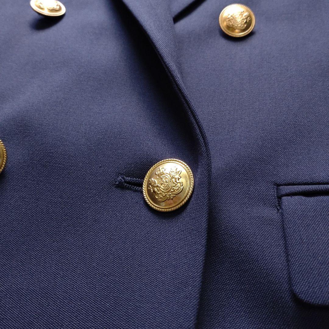 【美品】PLST ダブルブレストジャケット 23SS 金ボタン ネイビー S