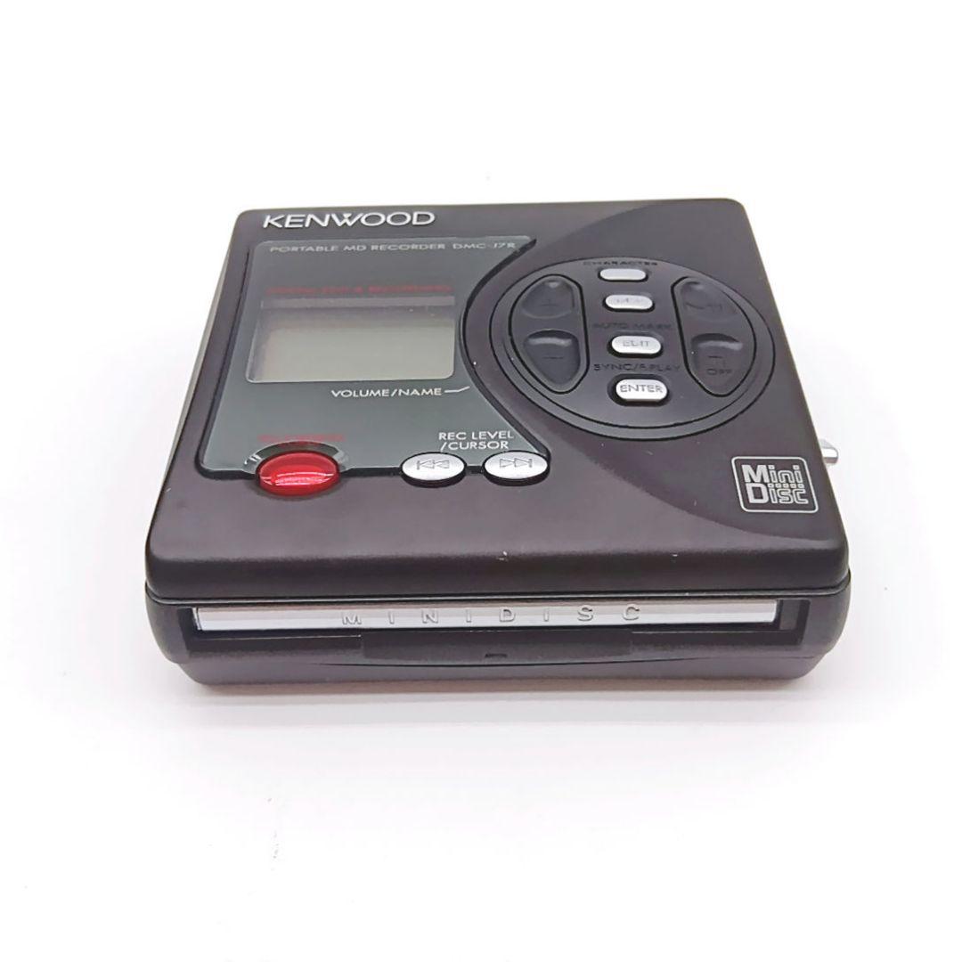 KENWOOD DMC-J7R ポータブルMDレコーダー 通電確認済