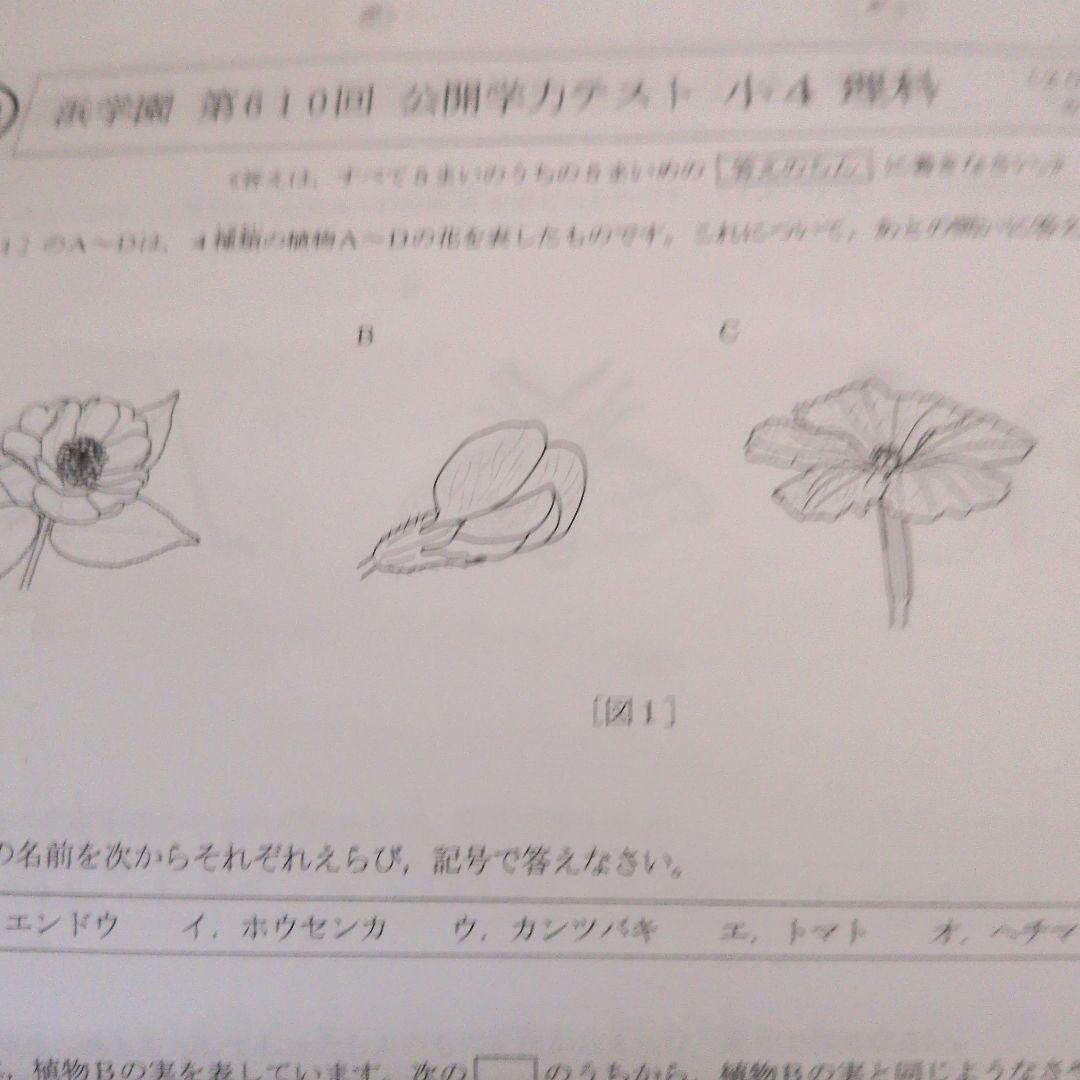浜学園小4　公開学力テスト　国算理社　2022年度＆2023年度