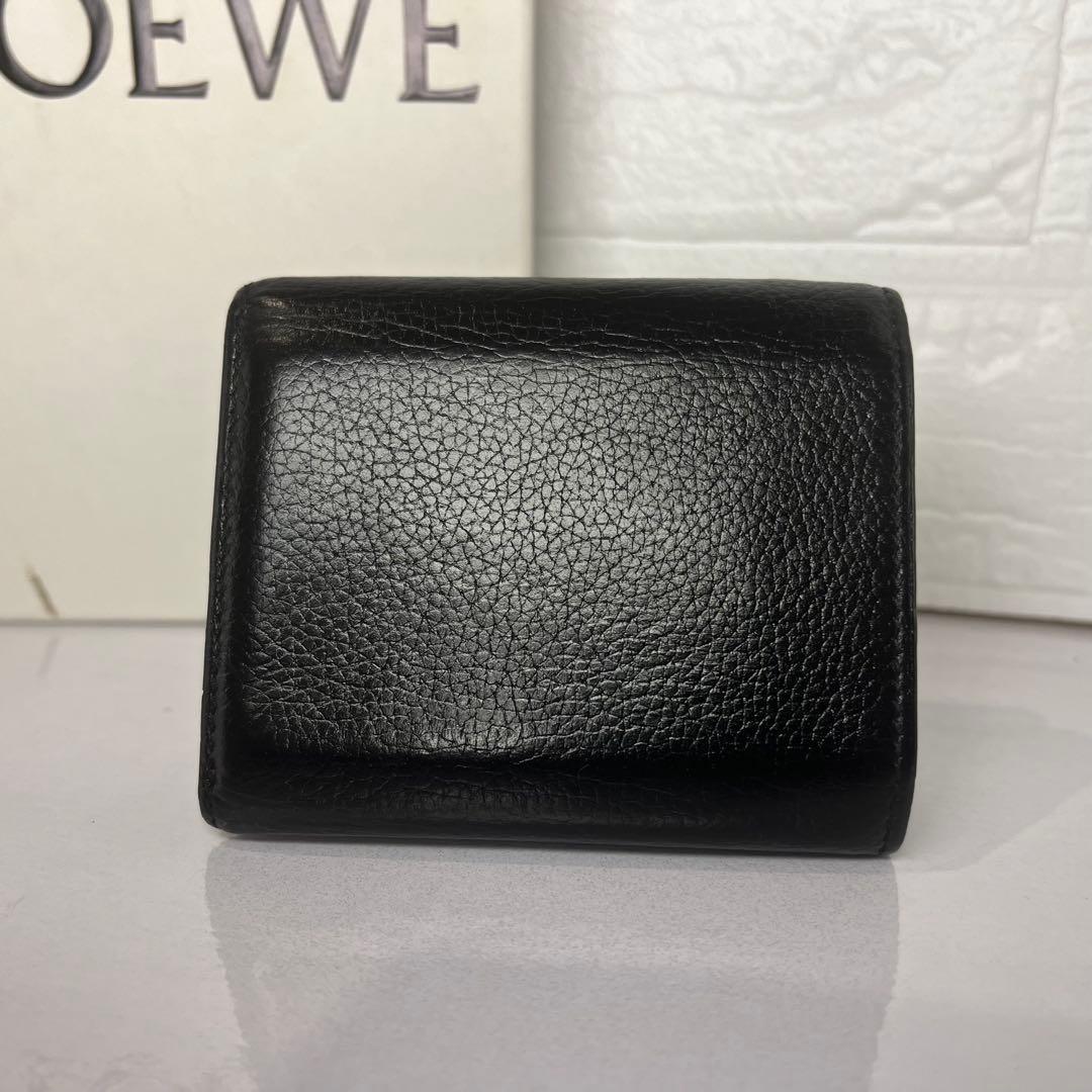 LOEWE ロエベ スモールバーティカルウォレット 財布 ブラック コンパクト