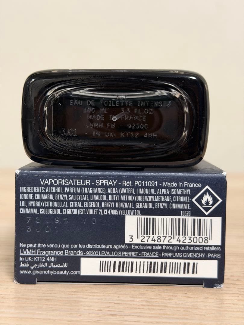 香水(男性用) GENTLEMAN GIVENCHY Intense EDT 100ml