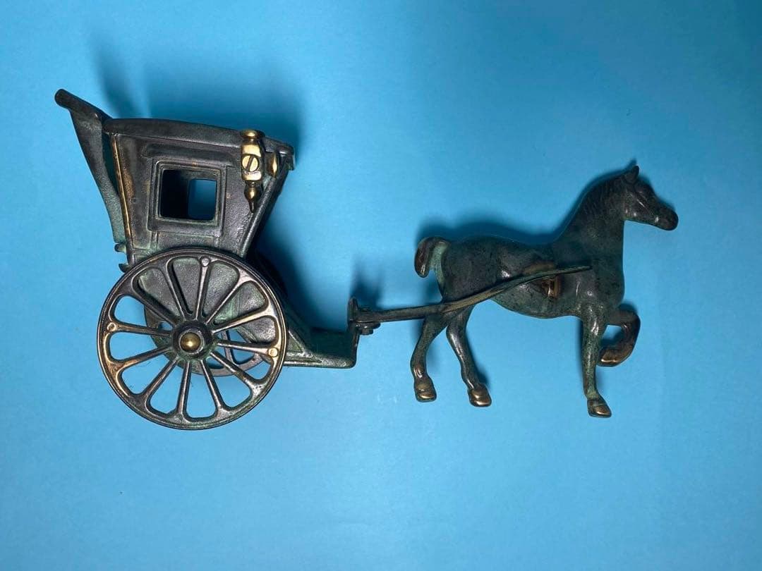 青銅色 馬車の装飾品 #アンティーク #輸入雑貨