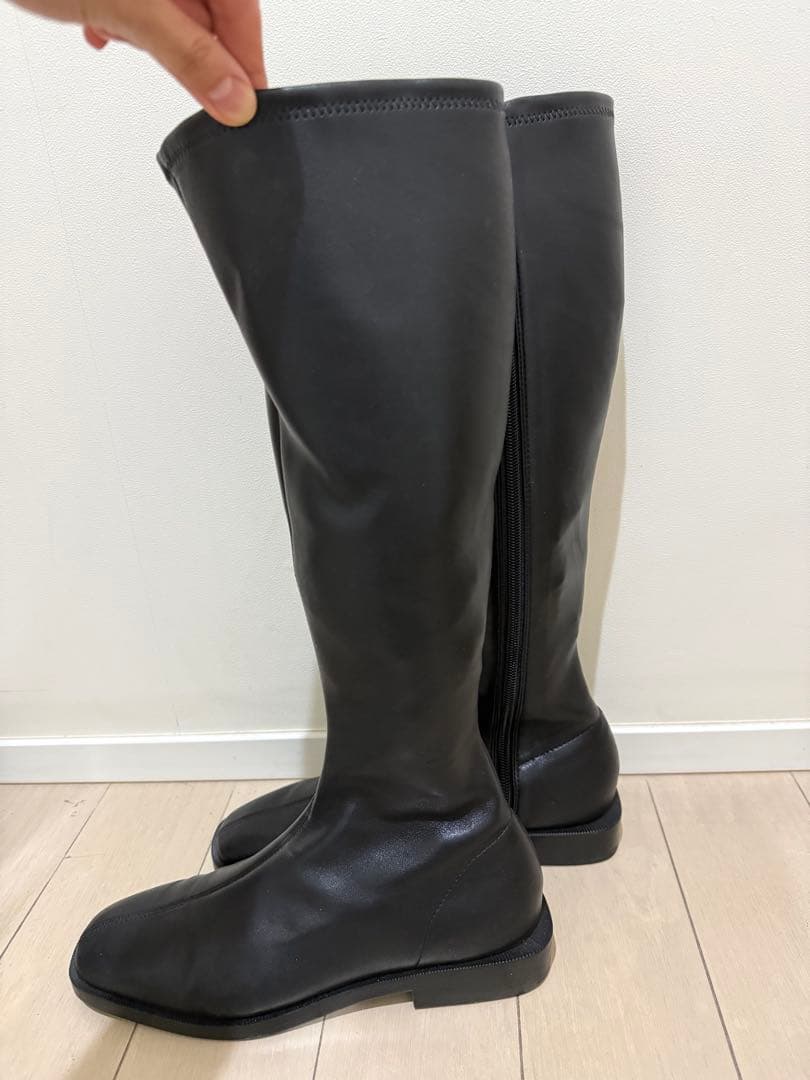 CHARLES & KEITH ニーハイフラットブーツ 38