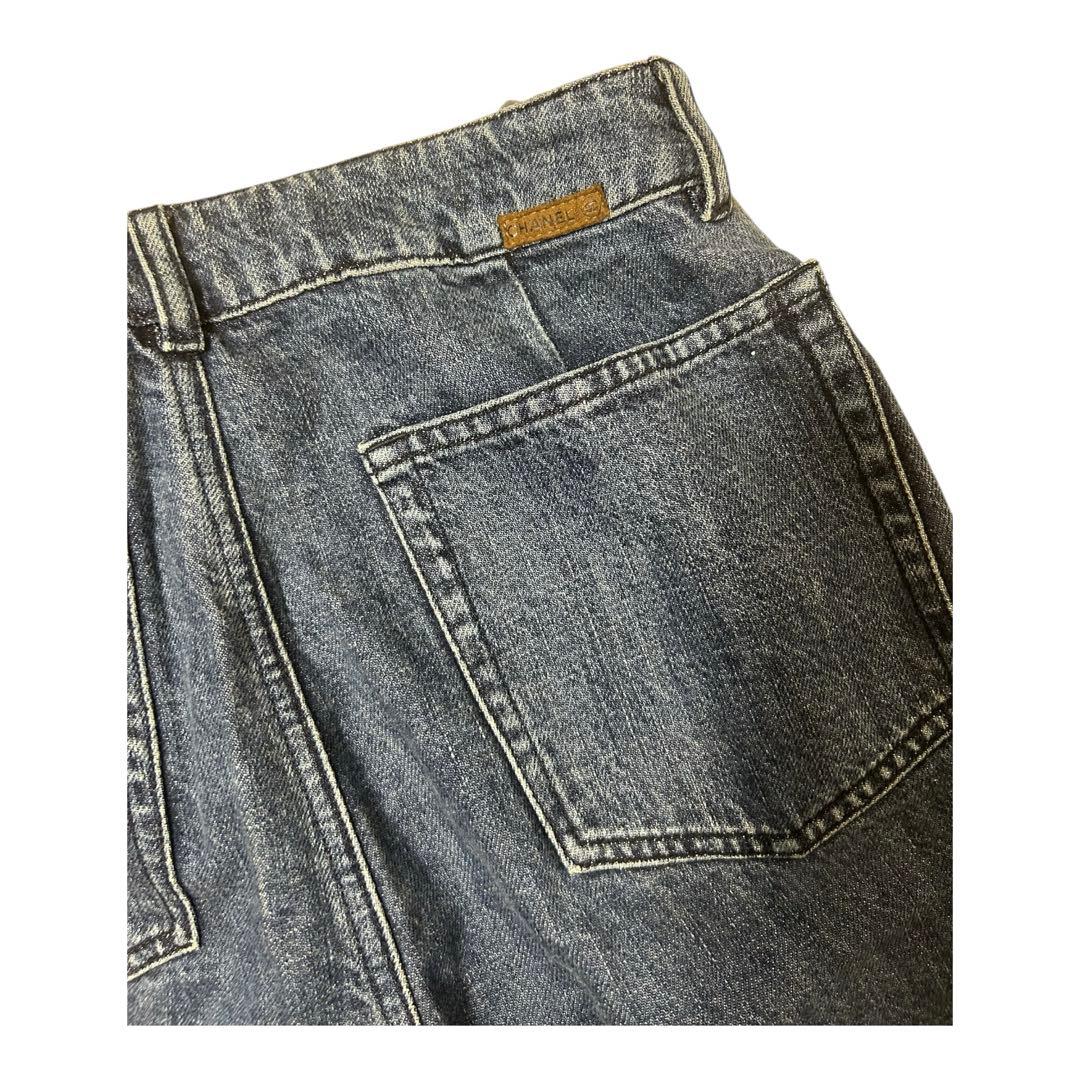 CHANELシャネルIDENTIFICATION レディース デニムパンツ
