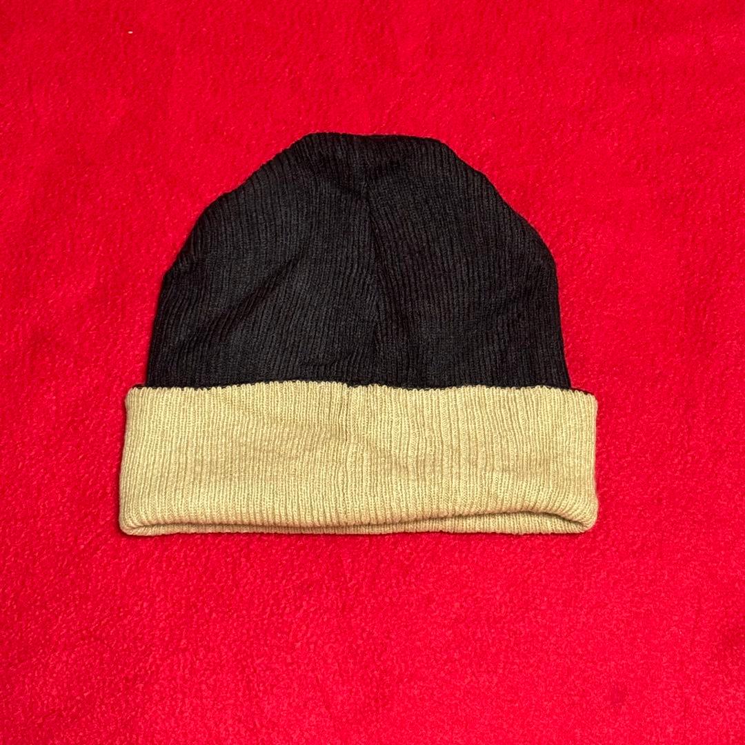 NIKE ニット帽 リバーシブル 黒 ビーニー ストリート 90s 刺繍ロゴ 美