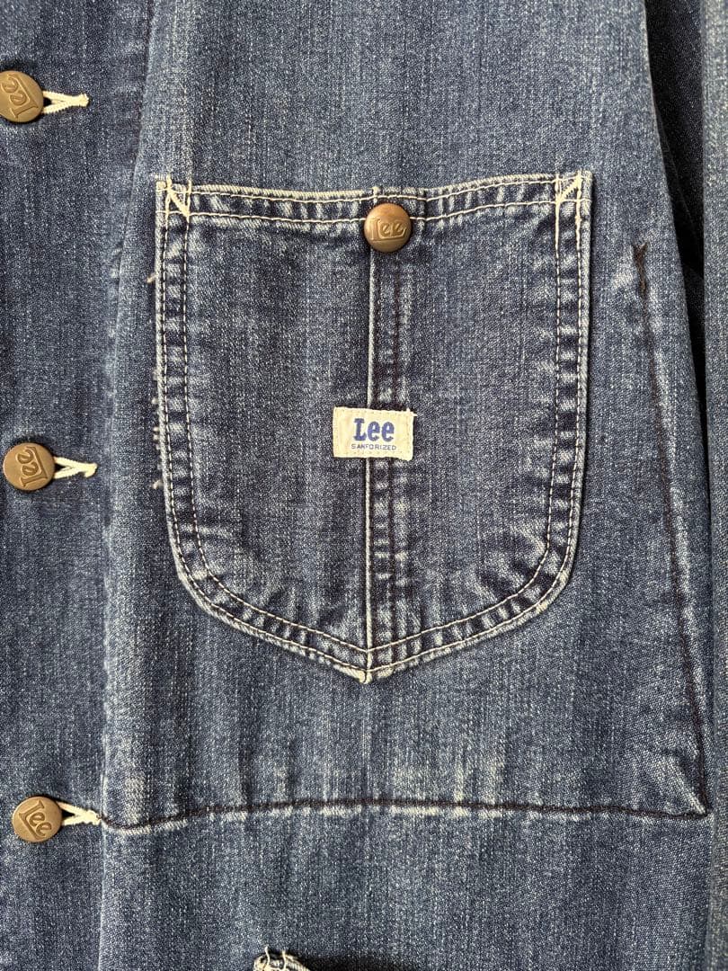 Lee 91-J カバーオール0412 90s 復刻 ハウスタグ Lサイズ 良品