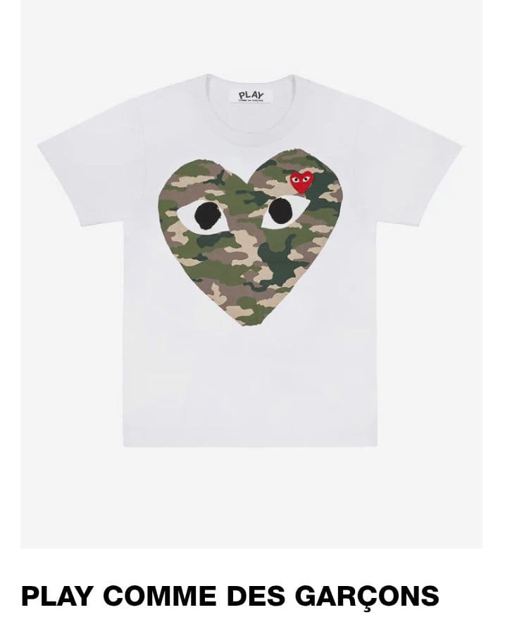 S　COMME des GARÇONS PLAY カモフラージュTシャツ