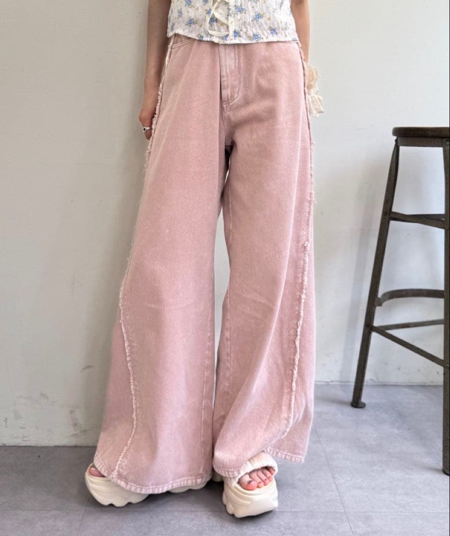 【新品タグ付き】w closet デニム ピンク XS