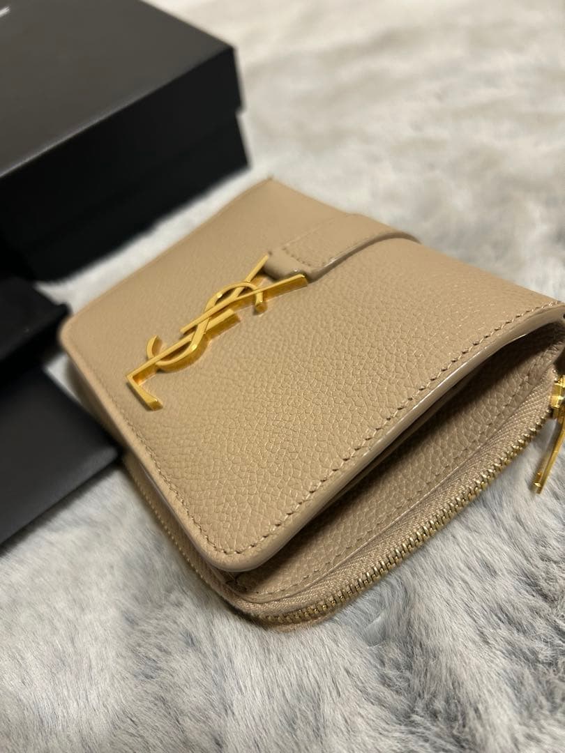 サンローラン　付属品完備 二つ折り財布　美品