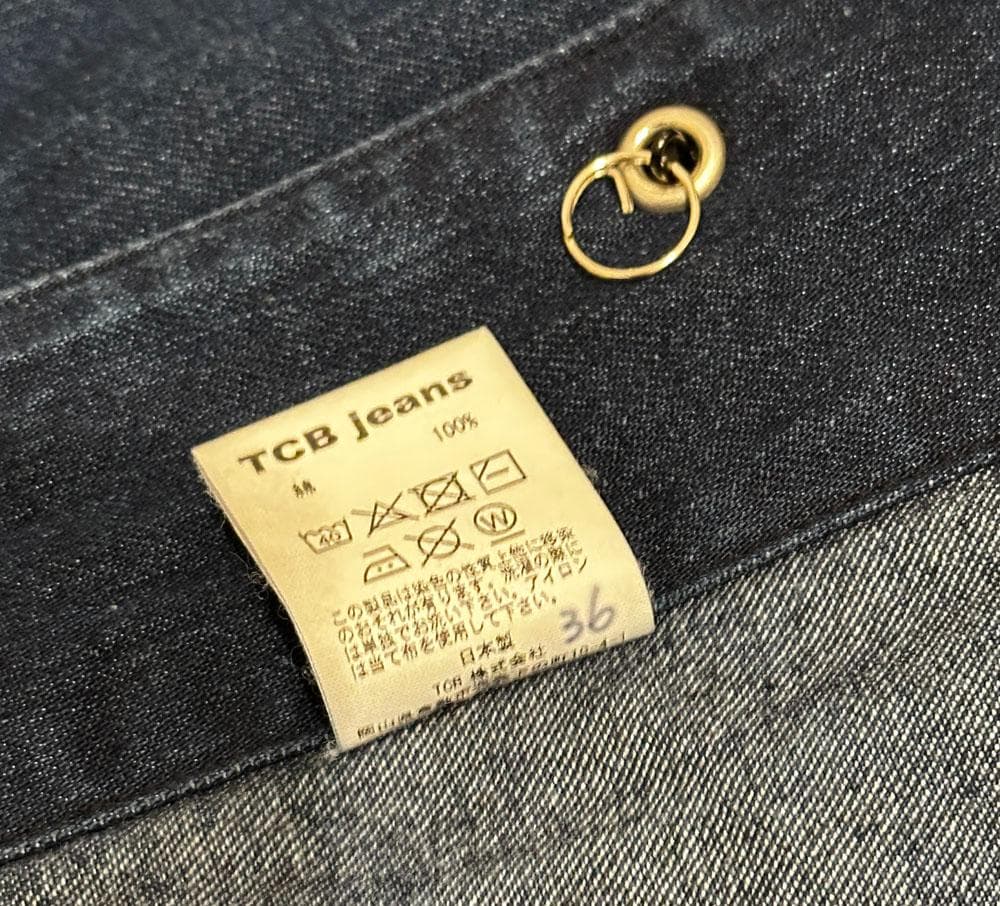 TCB ジーンズ　カバーオール　キャットハート 36　Chore Coat