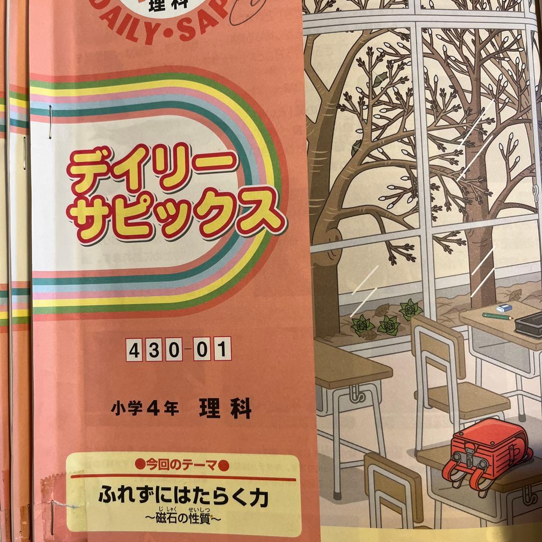 サピックス　SAPIX 小学４年生　理科　社会　デイリーサピックス　セット
