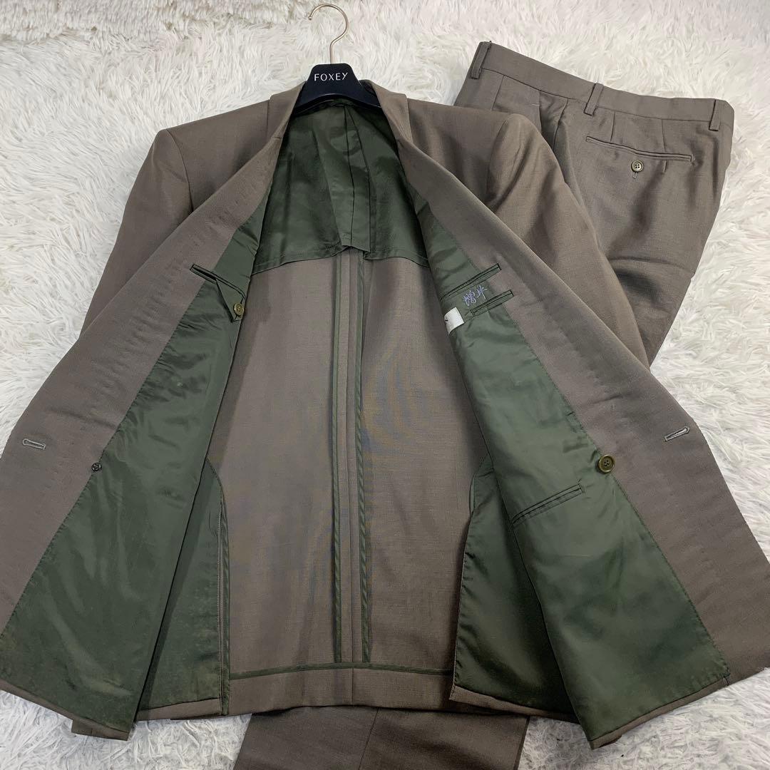 【極美品】LANVIN ダブルスーツセットアップ メタルボタン ビンテージ XL