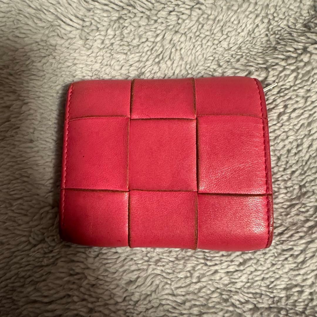 BOTTEGA VENETA 二つ折り財布 ピンク