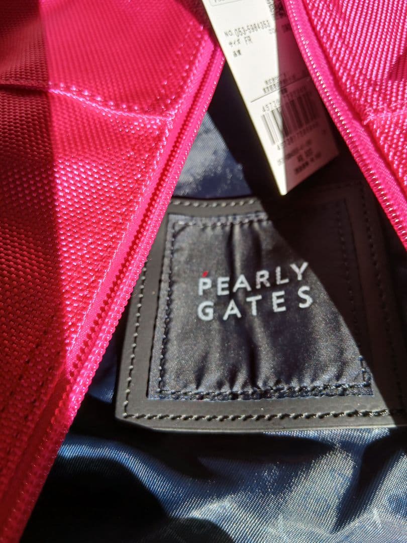 PEARLY GATES シューズケース、ピンクバッグ
