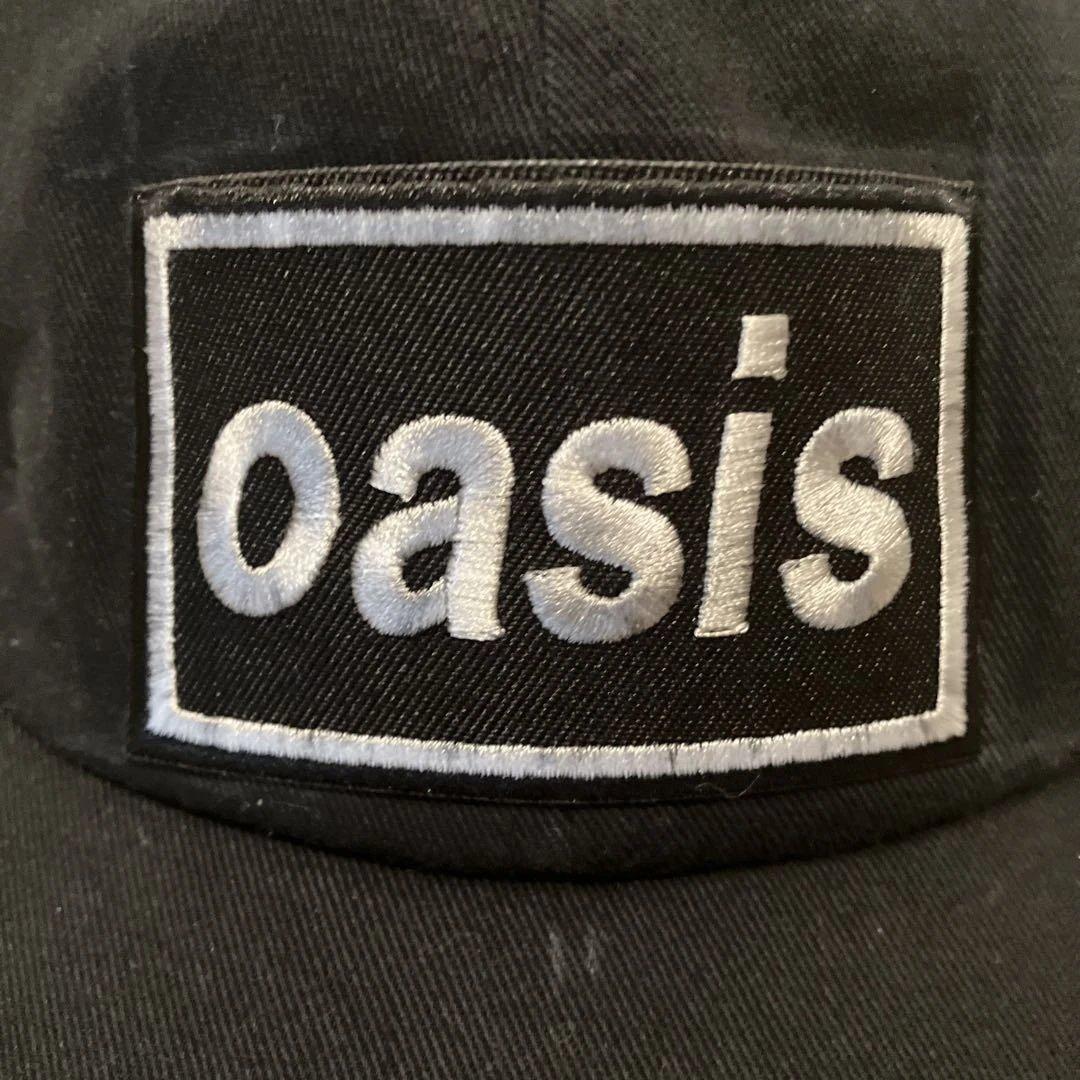洋楽 oasis patch cap black