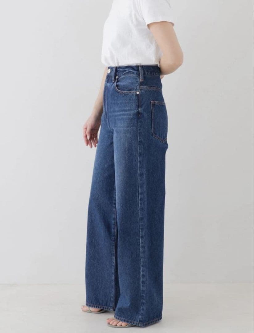 未使用級✨ NEEDBY heritage LUNA ワイドデニムパンツ 26