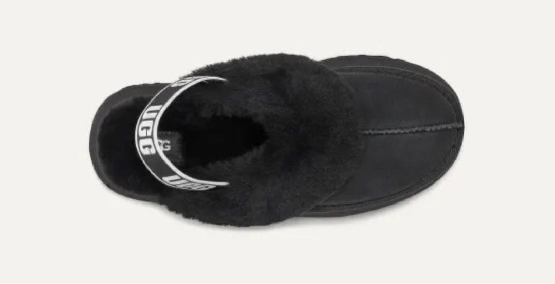 最終値下げ　美品 UGG ファンケット スリッポン サンダル 黒 23cm 厚底