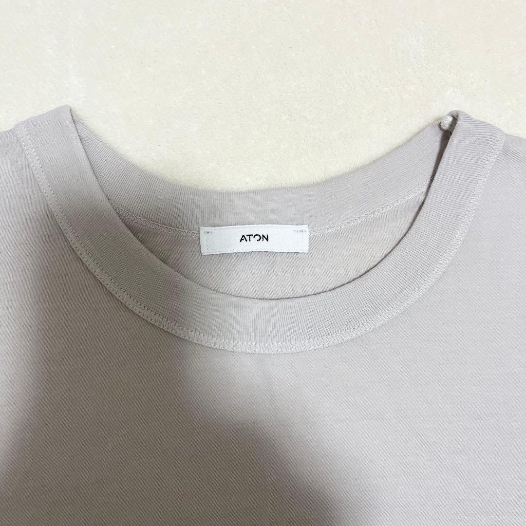 IENA別注 ATON FRESCA SINGLE JERSEY Tシャツ