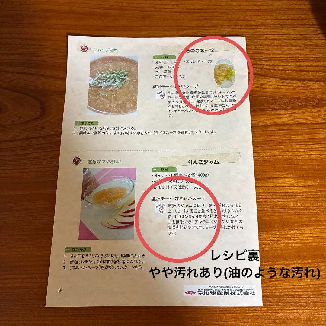 使用1回)マル球産業 スープメーカー スープの力 説明書 レシピ お玉 特典付き