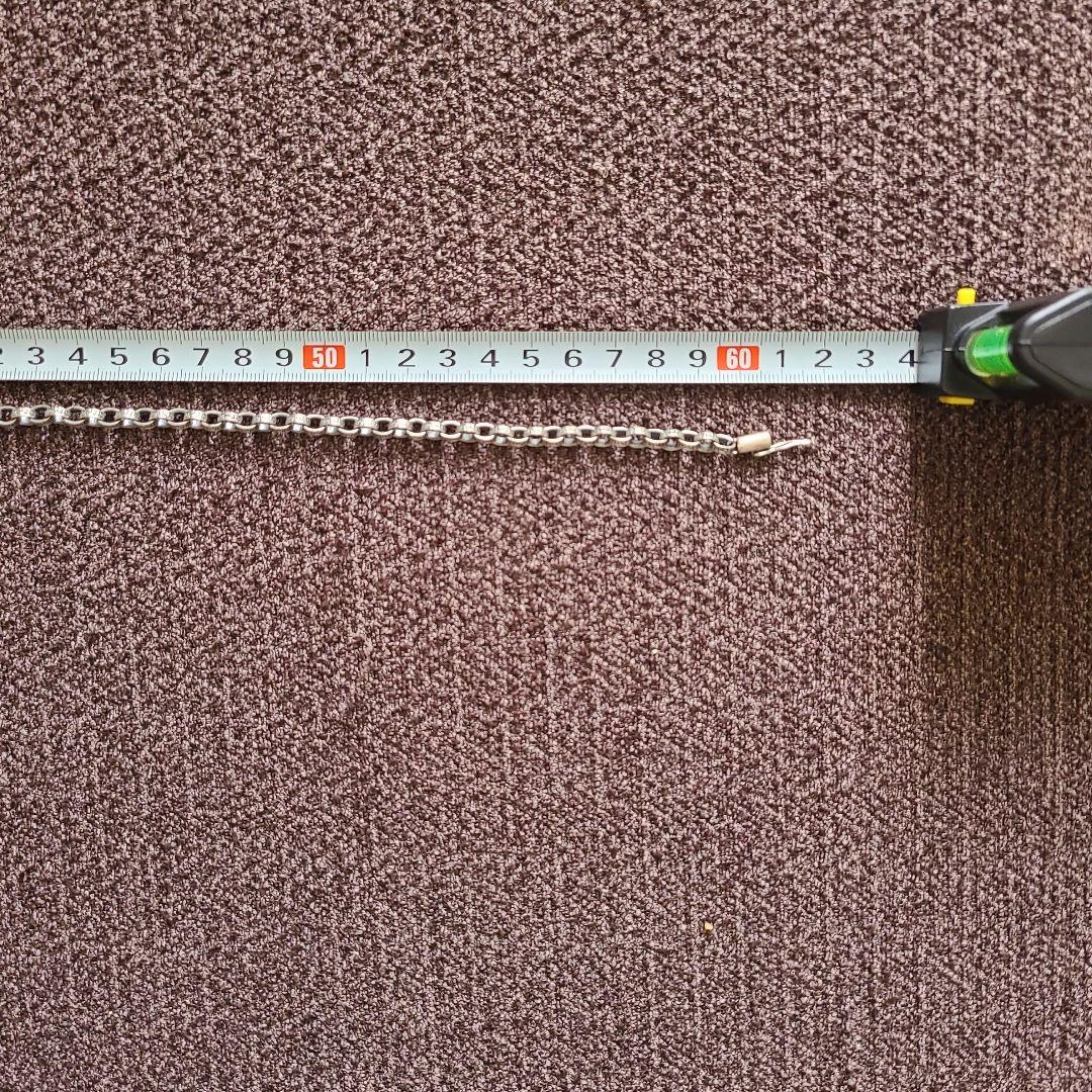 の*ぶ様 ペーパーチェーン 925ネックレス シルバー 61cmぐらい
