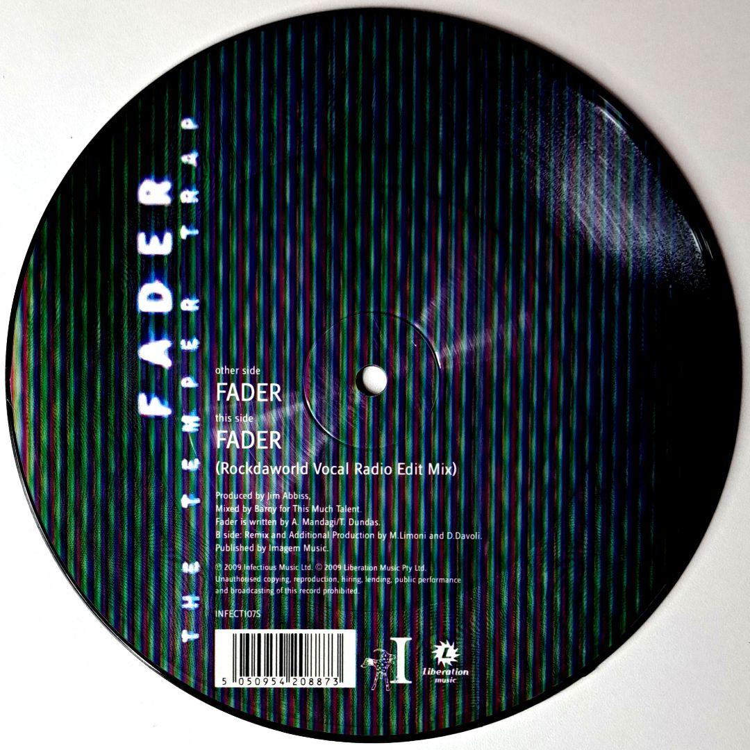 The Temper Trap　Fader　レコード　ピクチャー盤　7インチ
