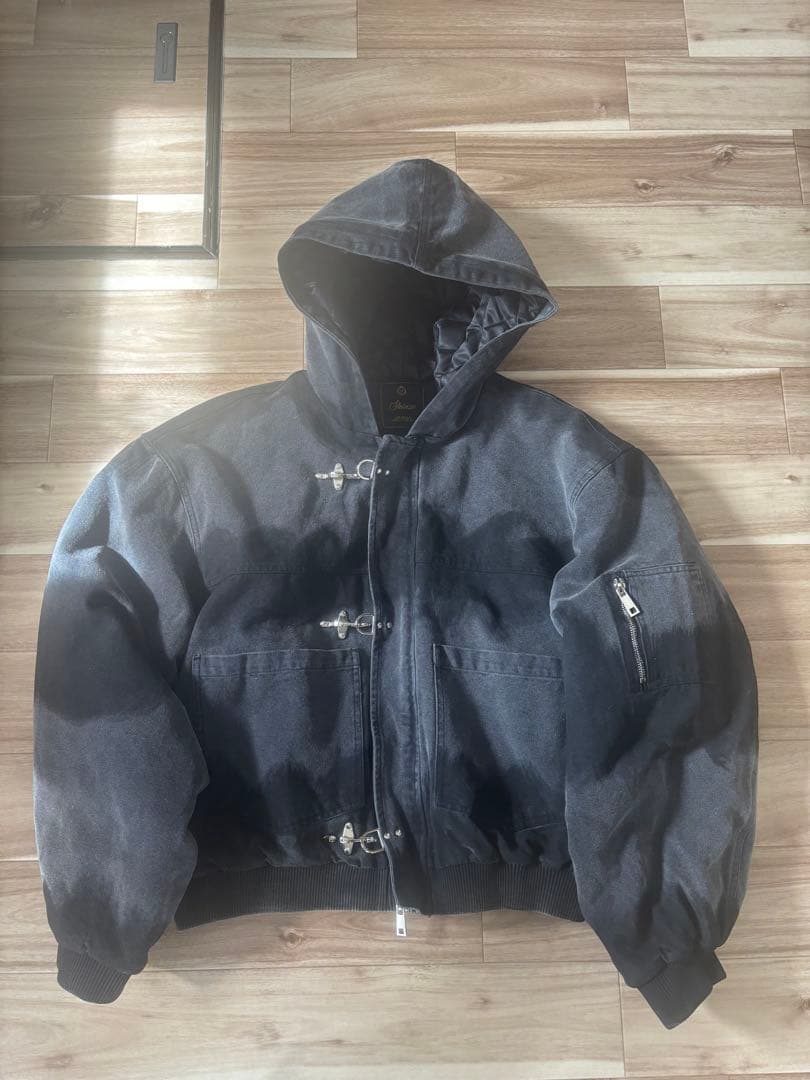 ジャケット・アウター Shinzo 15oz canvas clasp bomber jacket