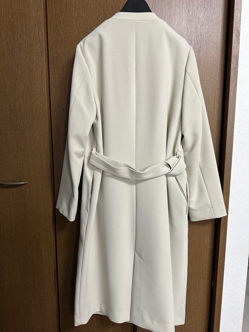 未使用♡ユナイテッドアローズ♡春物ノーカラーコート♡ライトベージュ♡38