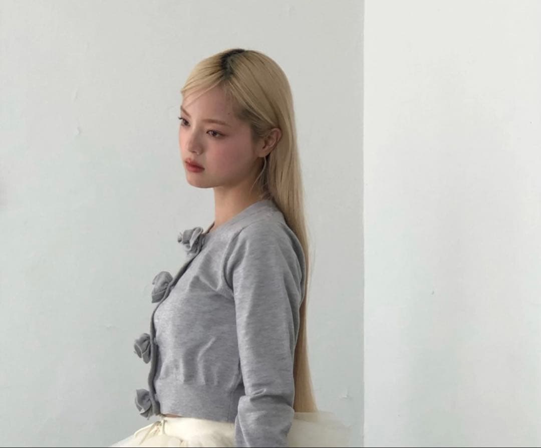 トップス treaturself Rose flower motif cardigan